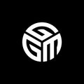 GGM letter logo design on black background. GGM creative initials letter logo concept. GGM letter design