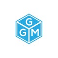 GGM letter logo design on black background. GGM creative initials letter logo concept. GGM letter design