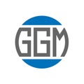 GGM letter logo design on white background. GGM creative initials circle logo concept. GGM letter design