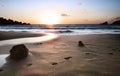 Ghajn Tuffieha Beach at sunset