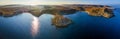 Ghajn Tuffieha, Malta - Aerial panoramic skyline view of the coast of Ghajn Tuffieha Royalty Free Stock Photo