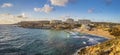 Ghajn Tuffieha, Malta - Panoramic skyline view of Golden Bay, Ma Royalty Free Stock Photo