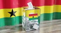 Ghana - ballot box - voting, election concept Royalty Free Stock Photo