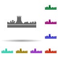 Ghana detailed skyline multi color icon. Simple glyph, flat vector of cities icons for ui and ux, website or mobile application