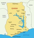 Ghana - vector map of country