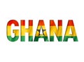 Ghanaian flag text font