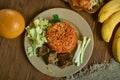 Ghanaian Jollof Rice Royalty Free Stock Photo