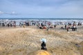 Ghanaians on the Beach for the May 1st, Labour Day Holiday