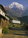 Ghandruk Village in Nepal Royalty Free Stock Photo