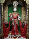 Ghanshyam maharaj in surat baps mandir Royalty Free Stock Photo