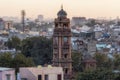Ghanta ghar clock tower jodhpur sunset