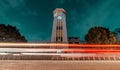 Ghantaghar or clocktower in Kathmandu, Nepal.  Clock tower was designed after Big Ben of London, as Western influence crept into Royalty Free Stock Photo