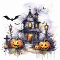 Ghastly Halloween night background