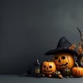 Ghastly Halloween night background Royalty Free Stock Photo