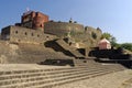 Ghat on river Nira and Bhimas confluence and temple of Laxmi Narsihpur