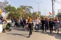 Indian people participating in protest Royalty Free Stock Photo