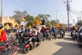 Indian people participating in protest Royalty Free Stock Photo