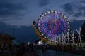 Rides at fair ground during dussehra festival