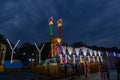 Rides at fair ground during dussehra festival