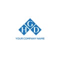 GHD letter logo design on WHITE background. GHD creative initials letter logo concept. GHD letter design
