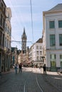 GHENT, BELGIUM - APRIL 12, 2015: People enjoying their weekend