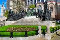 Statue of the van Eyck brothers in Ghent