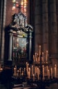 GHENT, BELGIUM - August, 2019: Interior of Saint Michael church Sint-Michielskerk in Ghent. Roman Catholic Church devoted to St Royalty Free Stock Photo