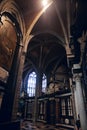 GHENT, BELGIUM - August, 2019: Interior of Saint Michael church Sint-Michielskerk in Ghent. Roman Catholic Church devoted to St Royalty Free Stock Photo