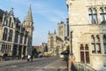 Street in the old town in Ghent, Belgium