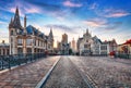 Ghent, Belgium at day, Gent old town