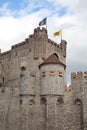 Ghent, Belgium, medieval castle Royalty Free Stock Photo