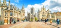 Ghent old town skyline, Belgium Royalty Free Stock Photo