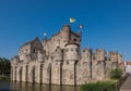 Ghent (Gent), Belgium: Gravensteen Castle in the Historic City Center of Ghent (Gent) Belgium Royalty Free Stock Photo