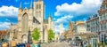 Ghent old town skyline, Belgium Royalty Free Stock Photo