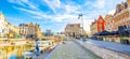 Ghent old town skyline and Leie river panorama, Belgium Royalty Free Stock Photo