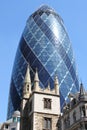 The Gherkin building in London Royalty Free Stock Photo