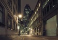 Gherkin building at night Royalty Free Stock Photo