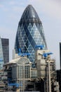 Gherkin London Skyscraper Royalty Free Stock Photo