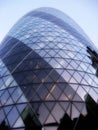The Gherkin sky-scraper, The Gherkin building in central London England Royalty Free Stock Photo