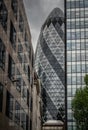 he Gherkin skyscraper in the City of London, UK Royalty Free Stock Photo