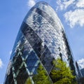 The Gherkin Skyscraper in London