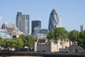 Gherkin and Tower of London Royalty Free Stock Photo