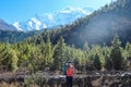 Ghermu - A girl hiking on Himalayas