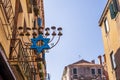 Menorah in the Ghetto district in Venice in Veneto, Italy Royalty Free Stock Photo