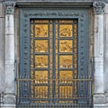 Ghiberti Paradise Baptistery Bronze Door Duomo Cathedral Florence Italy Royalty Free Stock Photo