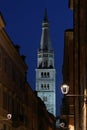 Ghirlandina bell tower in Modena, Italy, world heritage site