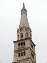 Ghirlandina bell tower, torre Ghirlandina. Unesco heritage. Modena, Italy