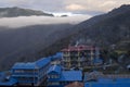 Ghorepani lodge in Himalayas