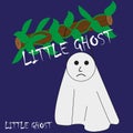 A little ghost with a head hanging.