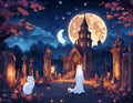 Ghost Cat Temple II Royalty Free Stock Photo